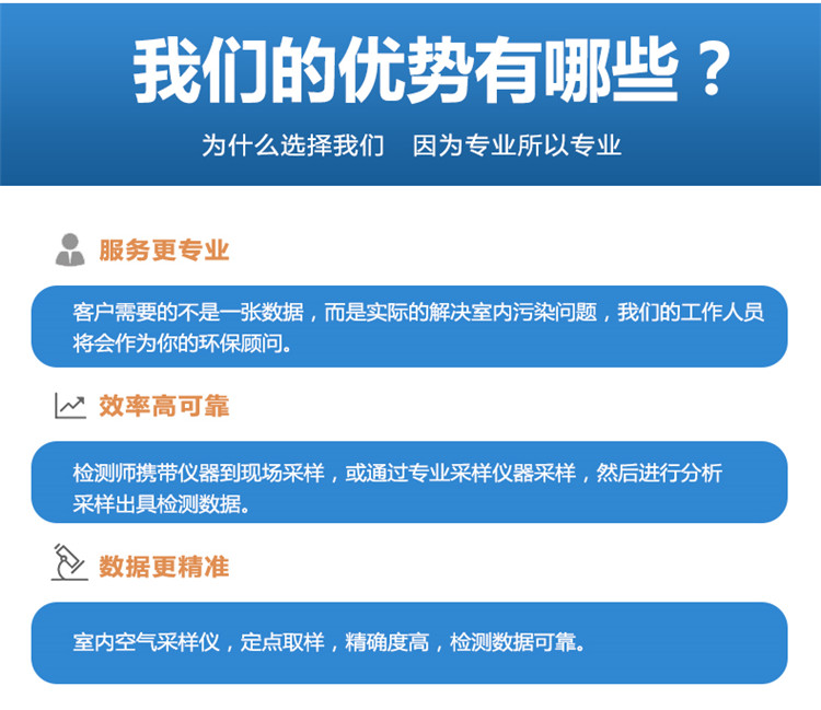 我们的优势，因为专业所以专业，服务更专业，效率更可靠，数据更精准